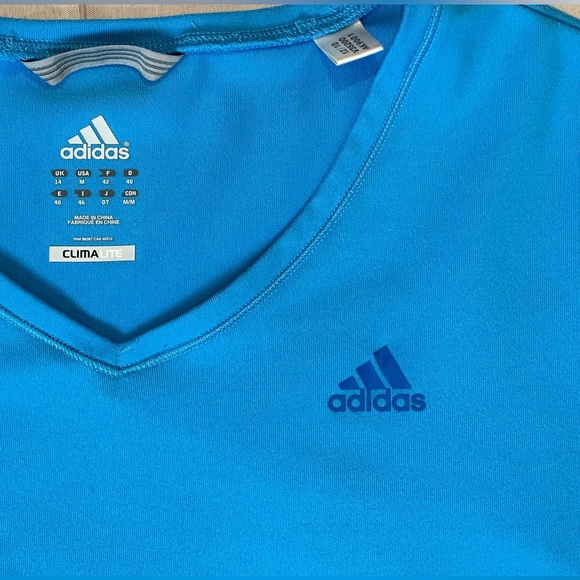 Adidas Climalite Short Sleeve Top Women’s Size Medium - Picture 13 of 13
